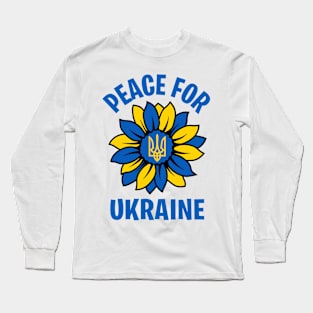 PEACE FOR UKRAINE SLAVA UKRAINI PROTEST PUTIN PROTEST RUSSIA Long Sleeve T-Shirt